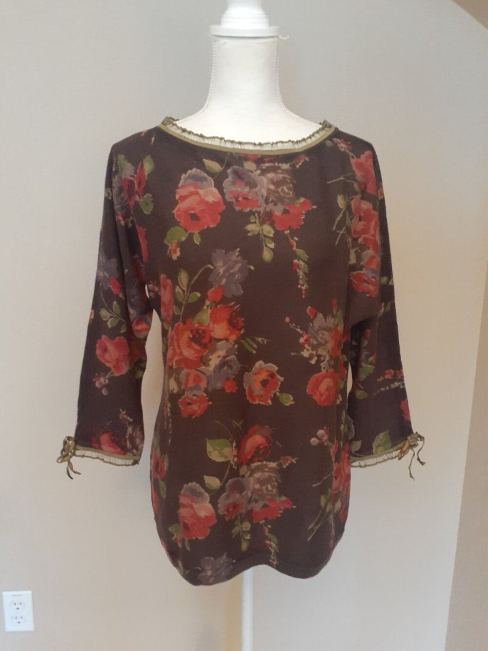 Lauren Ralph Lauren Floral/Ribbon Sweater